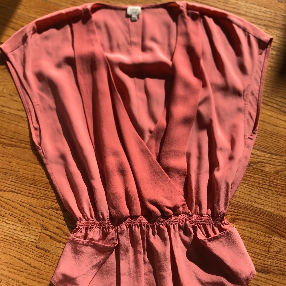 Wilfred silk short sleeve blouse